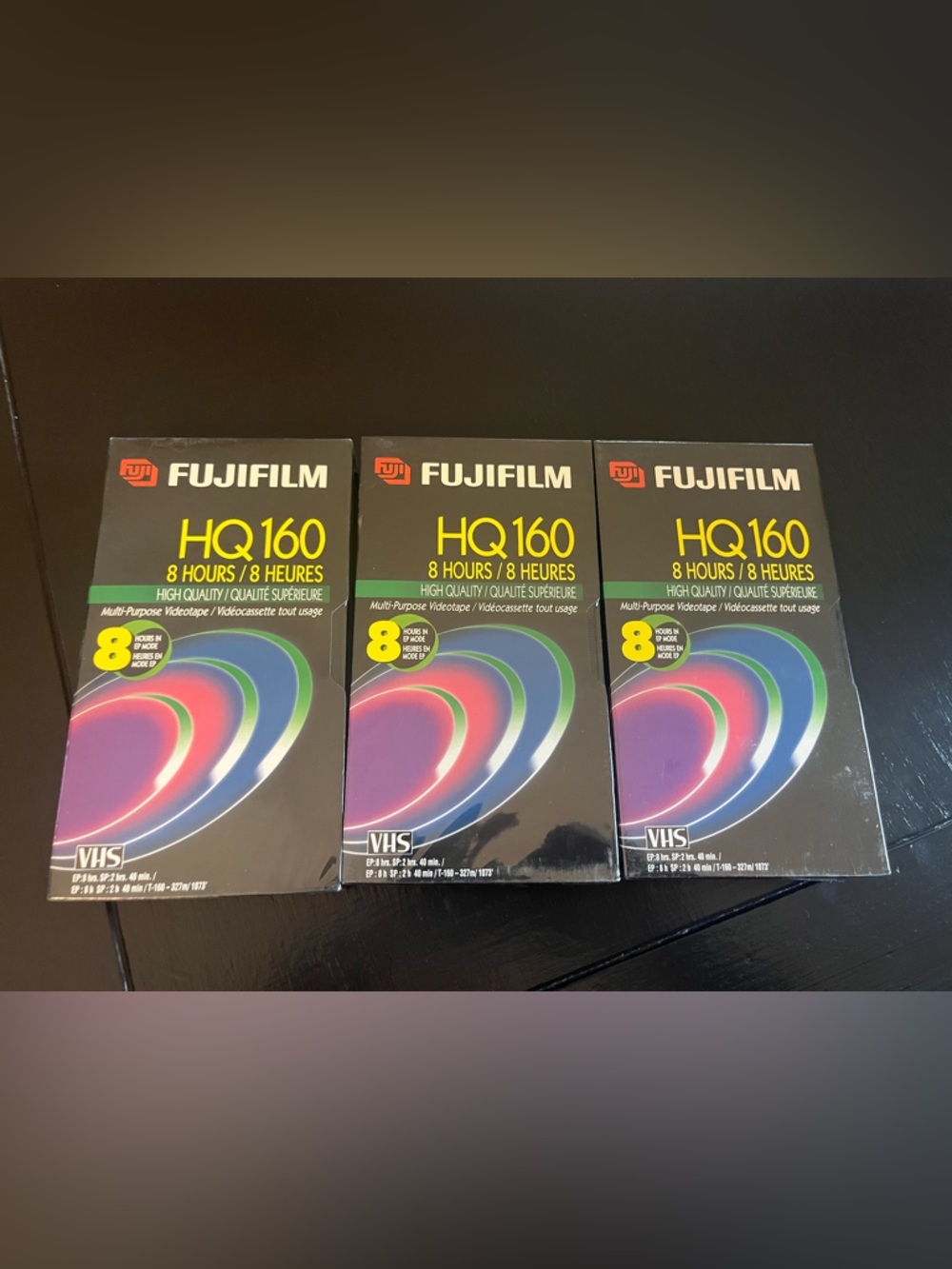 Fujifilm HQ160 VHS Tapes - blank new in packaging
